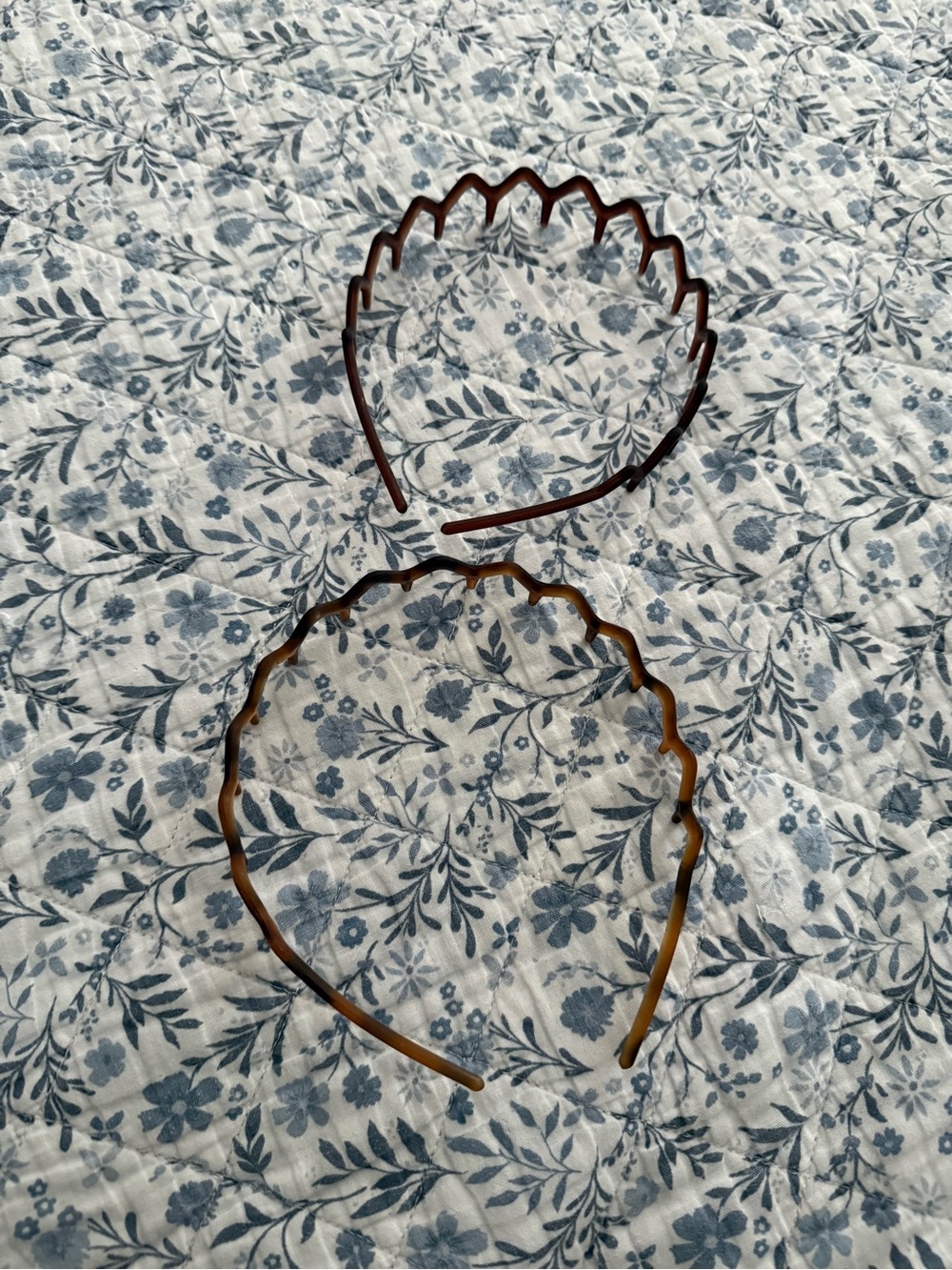 NWOT Tortoiseshell Wave Headbands - Brown/Amber Set